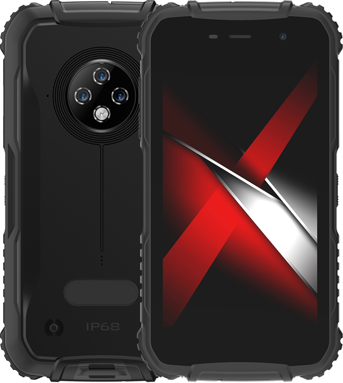 Smartphone Antichoc Android 10 Téléphone Incassable 4G Dual Sim IP68 Orange YONIS