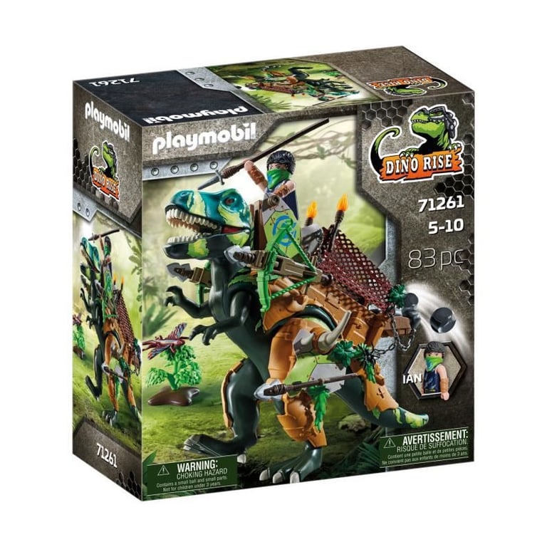 Tyrannosaure Et Soldat Playmobil La Boîte