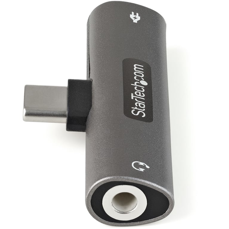 StarTech.com Adaptateur USB C Audio & Chargeur Convertisseur Prise Audio Mini Jack Aux TRRS 3.5mm CasqueÉcouteurs USB Type C Power Delivery Pass Through SmartphoneTablette Neuf - vue 2
