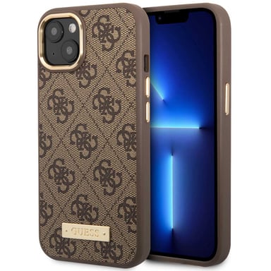 Cover per iPhone 14 PU 4G Metal Plate