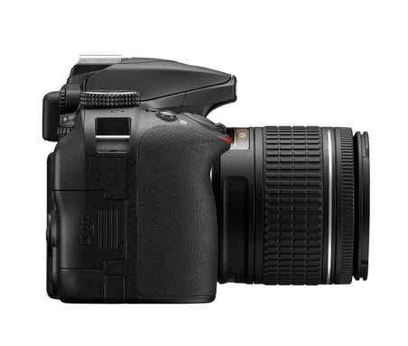 Nikon D3400 + AF-P DX 18-55 mm 1:3.5-5.6G VR Kit fotocamera SLR 24,2 MP CMOS 6000 x 4000 pixel Nero