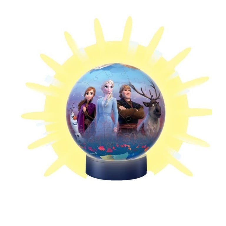Puzzle Ball 3D 72 pièces illuminé : La Reine des Neiges 2 Frozen 2 Ravensburger France - vue 9