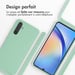 imoshion Coque en silicone avec cordon pour Samsung Galaxy A34 (5G) - Vert menthe