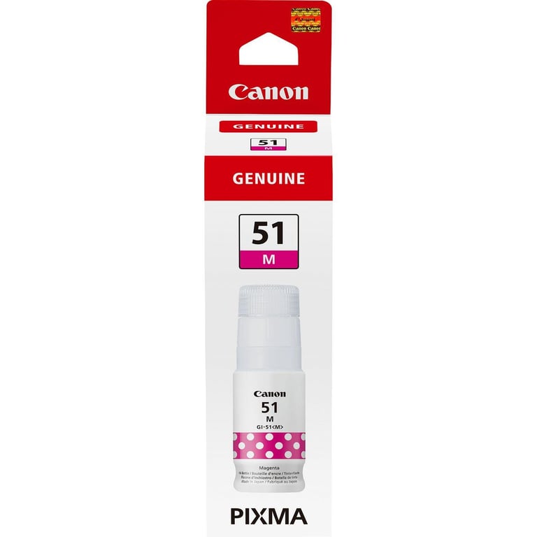 INK CANON GI-51 M MAGENTA Flacone da 70ml 7.700PP x PIXMA G1520 G2520 G2560 G3520 G3560 - Neuf