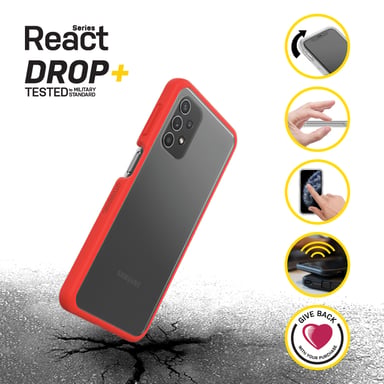 OtterBox React Series per Samsung Galaxy A32 5G, Power Red Samsung Galaxy A32 5G