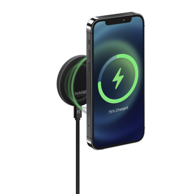 Caricabatterie da auto wireless staccabile 2 in 1 (15W), nero carbone