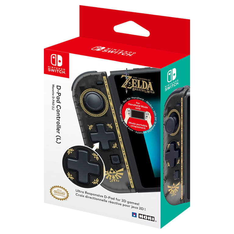 Hori NSW-119E accessoire de jeux vidéo Noir, Or Manette de jeu Analogique/Numérique Nintendo Switch