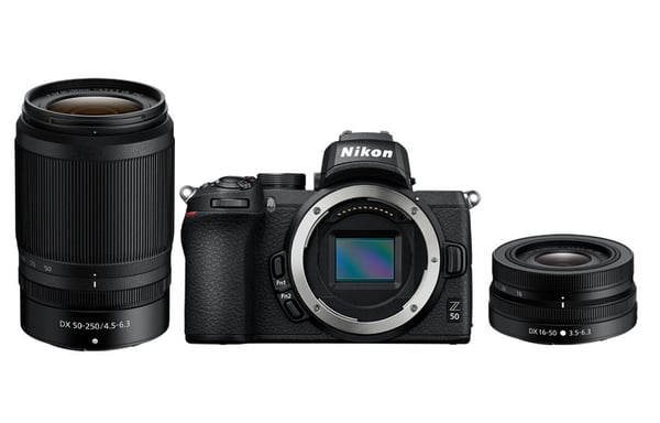 Nikon Z 50 + 16-50mm+ 50-250mm MILC 20,9 MP CMOS 5568 x 3712 Pixeles Negro