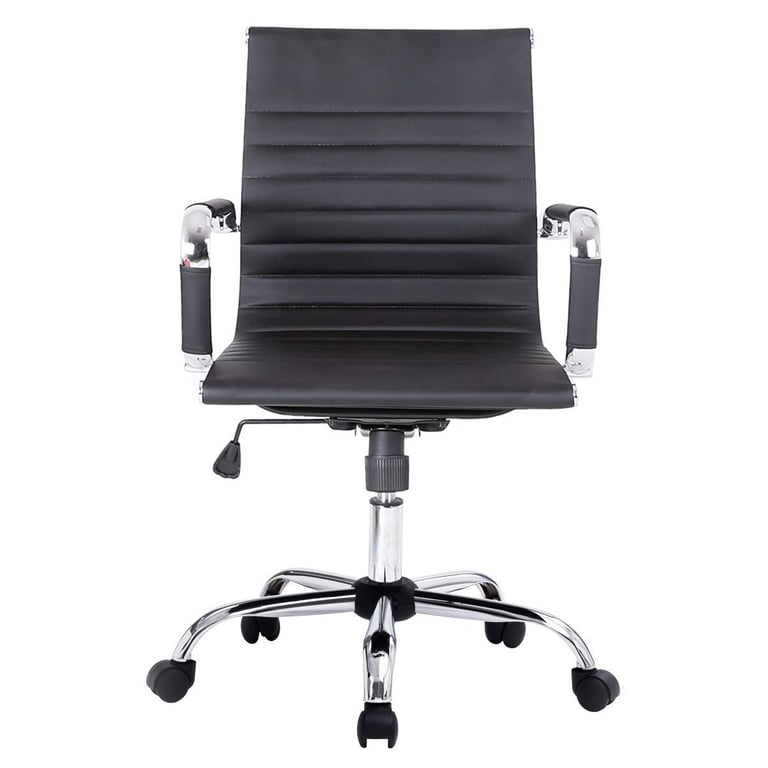 Chaise de bureau Equip 651002 ergonomique dossier moyen simili cuir - vue 2