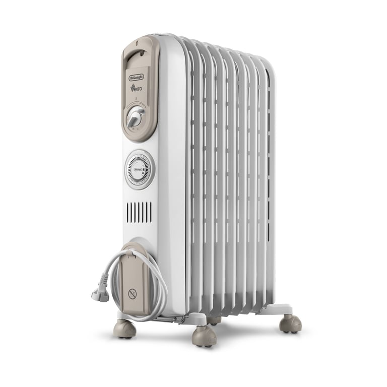 Radiateur Bain D'Huile De'Longhi Vento V550918T.WB – 1800 W, 9 Éléments, Minuterie - vue 2
