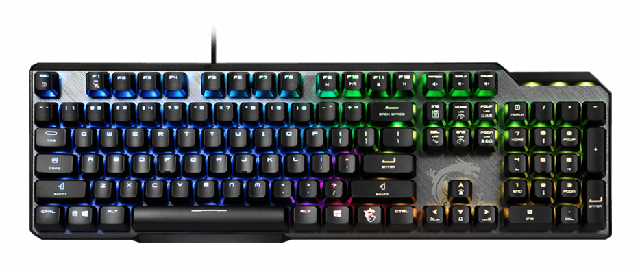 MSI Vigor GK50 Elite Box White - Clavier - backlit - - Français - commutateur: Kailh Box