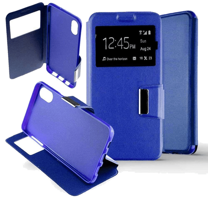 Etui Folio compatible Bleu Apple iPhone XR