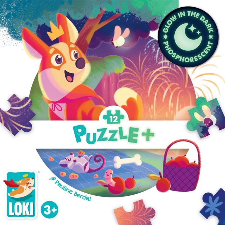 Puzzle 12 pièces Iello Loki va au Feu d'artifice - vue 2