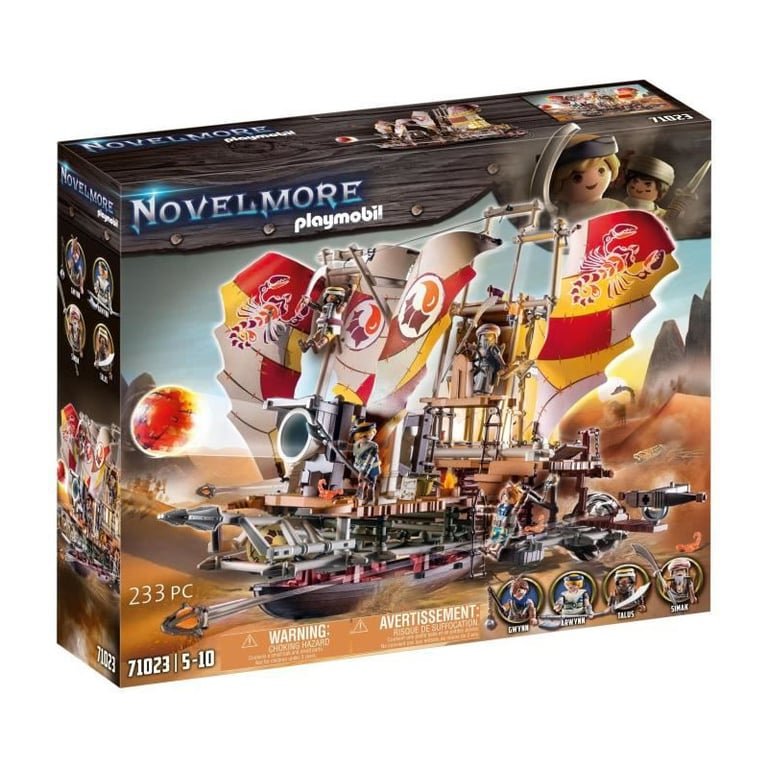 PLAYMOBIL - 71023 - Novelmore - Sal'ahari Sands - Navire des sables - Neuf