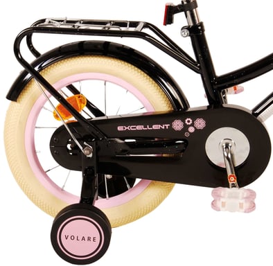 Volare Excellent Vélo de ville Noir, Rose 14 ''