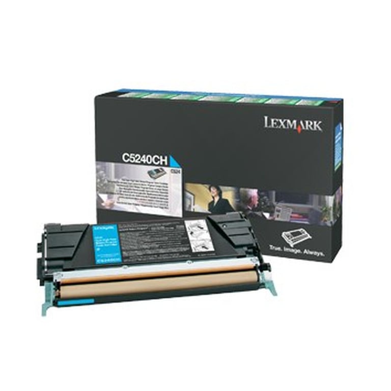Cartouche toner LEXMARK C5240CH Cyan Haute capacité 5000 pages - vue 2