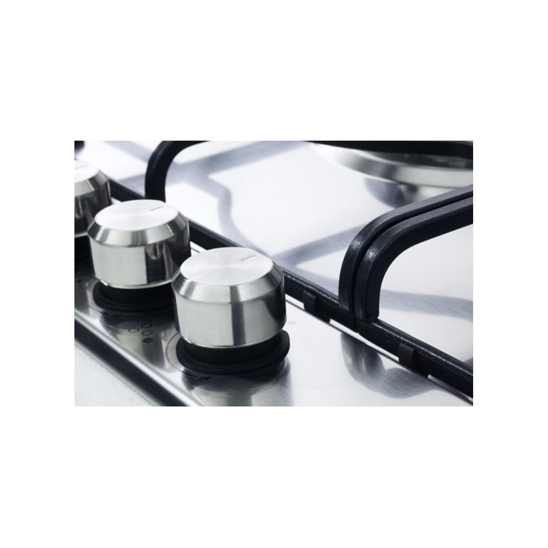Plaque De Cuisson Gaz DeLonghi SLF 460 LX – Encastrable, Acier Inoxydable, Grilles en Fonte - vue 2