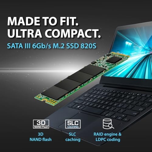 Transcend MTS820 .2 120 Go Série ATA III 3D NAND Neuf - vue 2