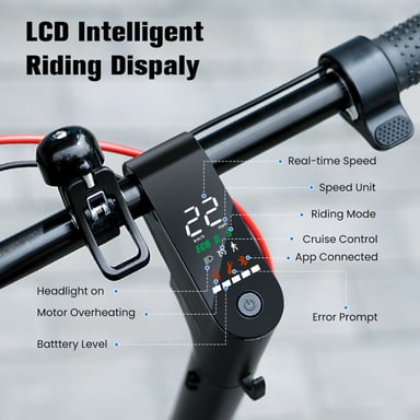 iScooter W6 Monopattino elettrico 500W 10 pollici pieghevole City Commuter Scooter 36V7.8Ah con Bluetooth