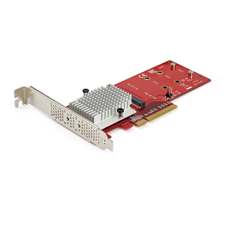 StarTech.com Carte contrôleur PCIe 3.0 x8 vers double SSD .2 NVMe - vue 2