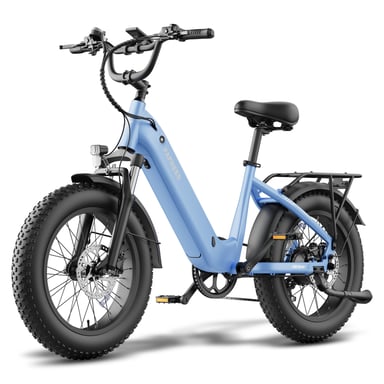 Vélo électrique compact FAFREES F20 Rover pour adultes, batterie 48 V 20 Ah, freins à disque hydrauliques - bleu