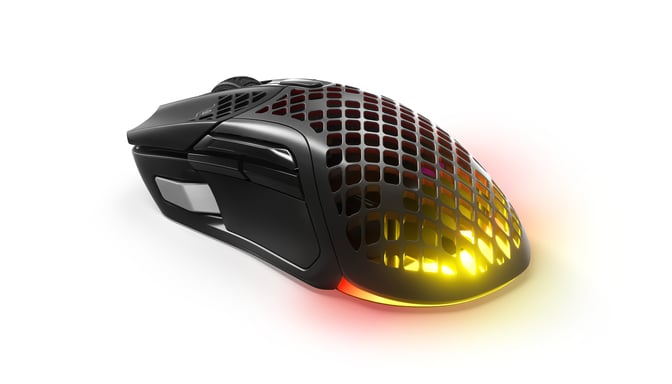 Steelseries Aerox 5 Mouse ottico Bluetooth senza fili per destrorsi 18000 DPI