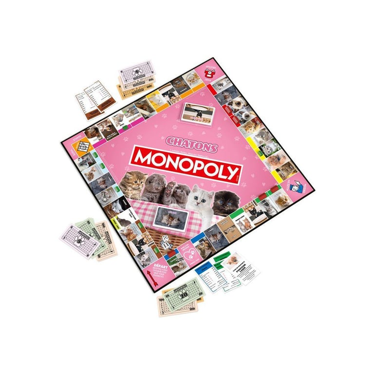 MONOPOLY Chatons Jeu de société WINNING MOVES 2 à 6 joueurs Dès - vue 3