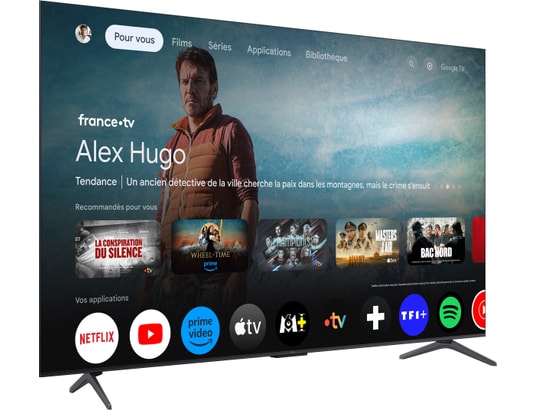 TV QD mini LED 4K 75'' 190 cm 75C61K TCL - vue 4