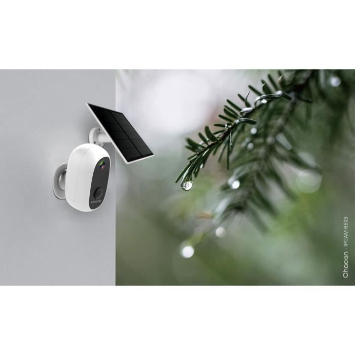 2 caméras avec panneau solaire CHACON 2 IPCAM BE03 PS Extérieur WiFi - vue 4