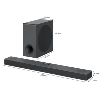 LG S80QY haut-parleur soundbar Argent 3.1.3 canaux 480 W