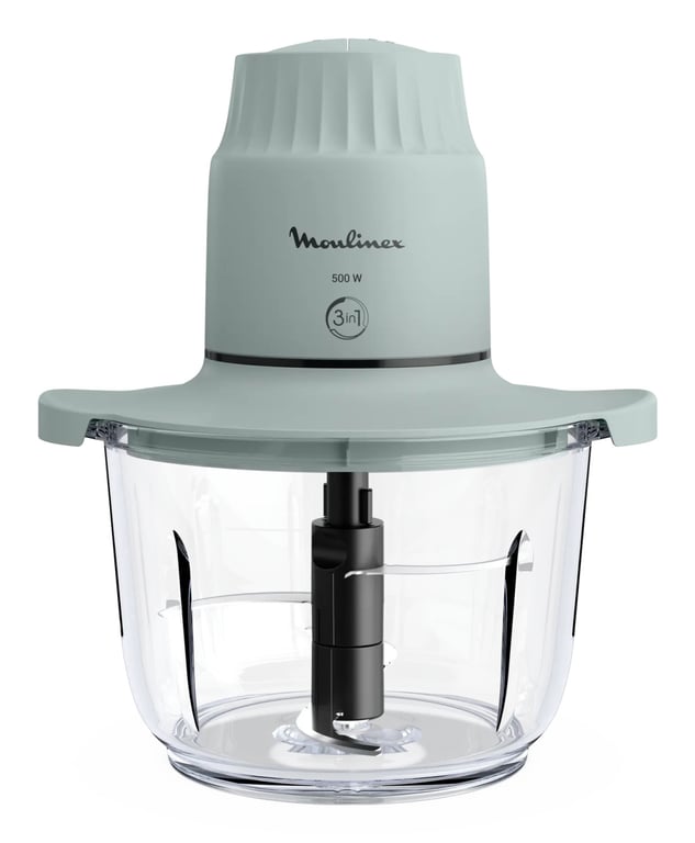 Hachoir Moulinex DJ6031 – 500W, Bol 1L, Lames Acier Inox, 2 Vitesses - vue 4