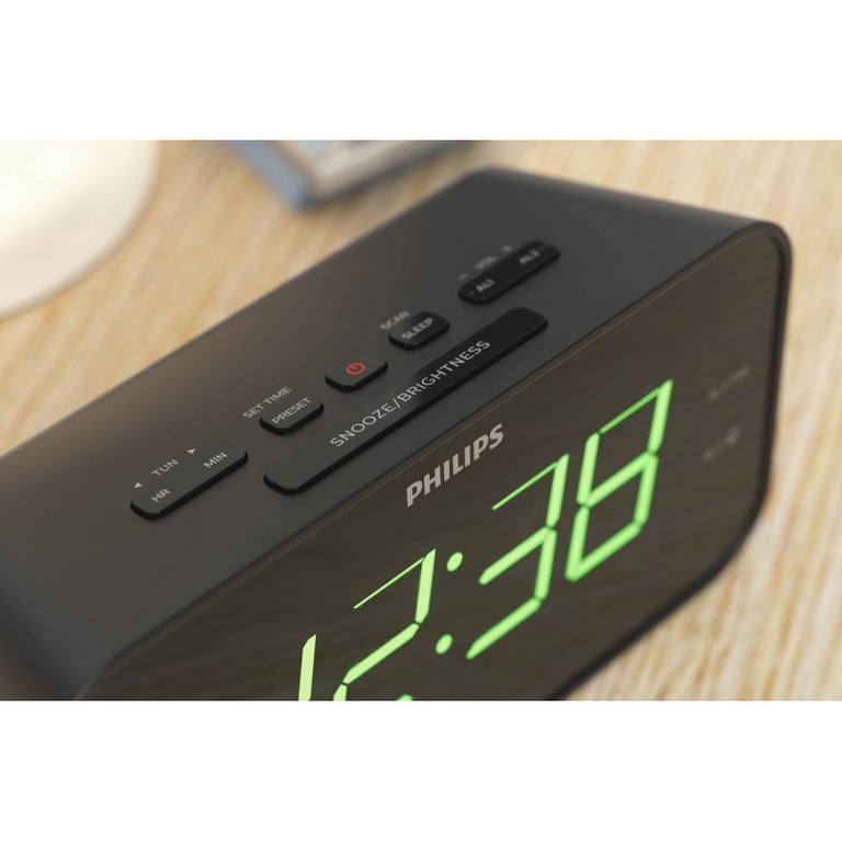 Radio Réveil Philips TAR3306/12 – Double Alarme, Affichage LED, Tuner FM - vue 10