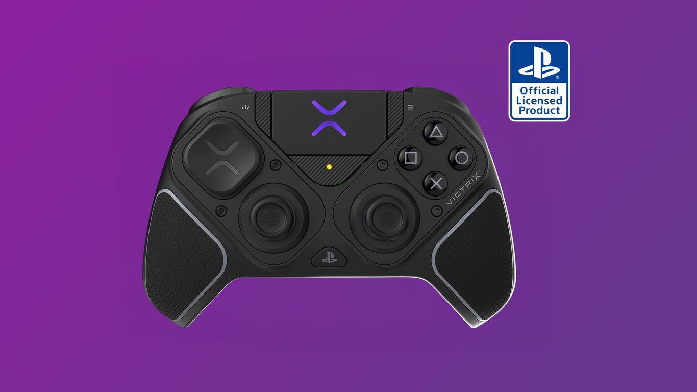 Turtle Beach Victrix Pro BFG Reloaded Noir PlayStation Manette de gaming modulaire sans fil w/Bluetooth, module Fightpad et effet Hall pour PlayStation 5, PlayStation 4 et PC - Neuf