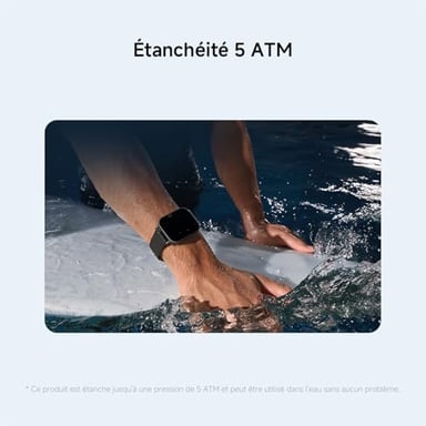 Xiaomi Redmi Watch 5 Active 5,08 cm (2'') LCD 49.1 mm Numérique 320 x 385 pixels Écran tactile Noir