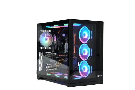 TALIUS Caja Atx gaming Zeus black RGB cristal templado USB 3.0 Escritorio Negro