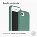 Accezz Coque Liquid Silicone pour Apple iPhone SE (2022 / 2020) / 8 / 7 - Vert foncé