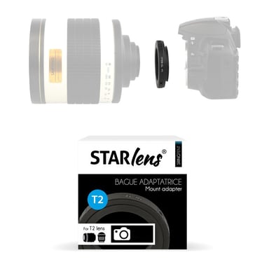 STARBLITZ T2 anillo adaptador Compatible con cuerpos CANON EF