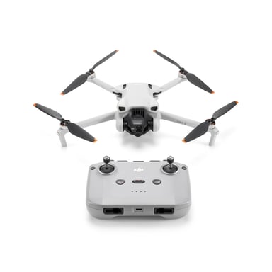 Mini dron con cámara DJI Mini 3: ligero y plegable con vídeo 4K HDR, 38 minutos de vuelo, disparo vertical real y fo
