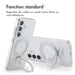 Accezz Coque Ring Stand avec MagSafe pour Samsung Galaxy S25 - Transparent