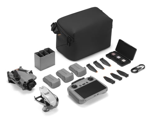 Drone Dji Mini 5 Pro Fly More Combo Gris con radio control