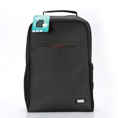 Mochila WE ECO Value 15.6'' en material Eco-responsable rPET 300D y 210D - Gris jaspeado oscuro