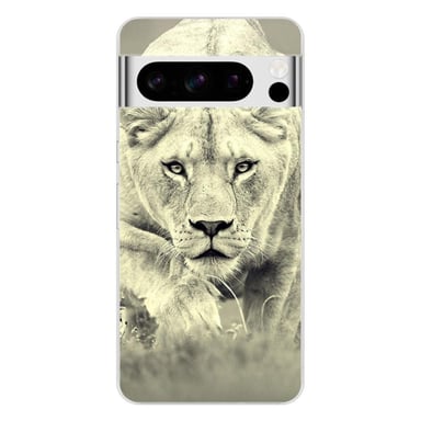 Coque en silicone - Compatible pour Google Pixel 8 Pro - design lionne