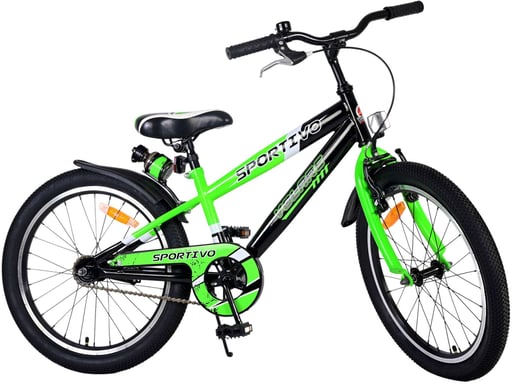 Volare 22114 City Bike Nero, Verde 20 '' bici