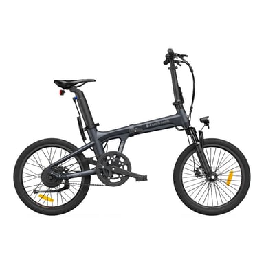 Vélo électrique pliant ADO Air 20S - Moteur 250W Batterie 36V9.6Ah Assisté Autonomie 100KM Freins à Disque Hydrauliques - Gris