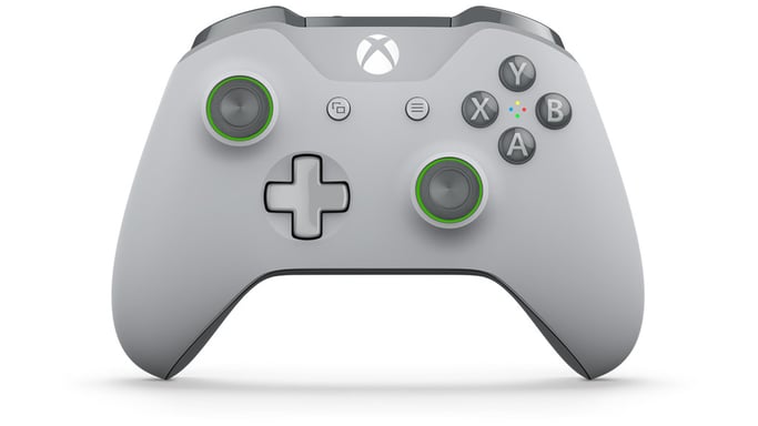 Microsoft WL3-00061 accessoire de jeux vidéo Vert, Gris RF Manette de jeu Analogique Xbox One S