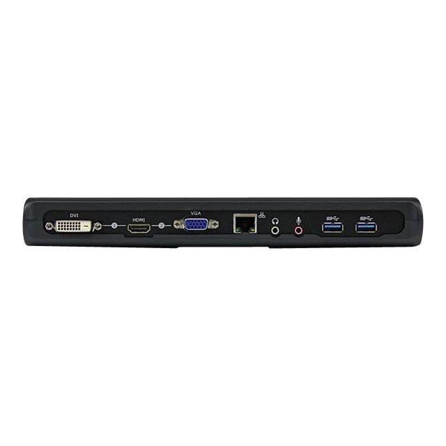 STARTECH.COM Station d'accueil USB 3.0 - Pour PC portable double affichage - HDMI et DVI / VGA avec GbE et audio