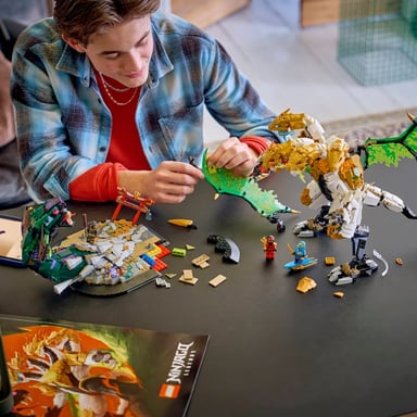 LEGO NINJAGO Legends 71872 Ultra Dragon Battle à 4 têtes 2178 pièces Vert/Or
