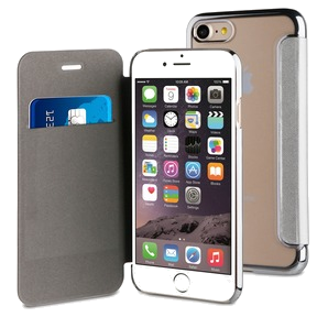 Folio Bling Argent: Apple Iphone 6/6S/7/8