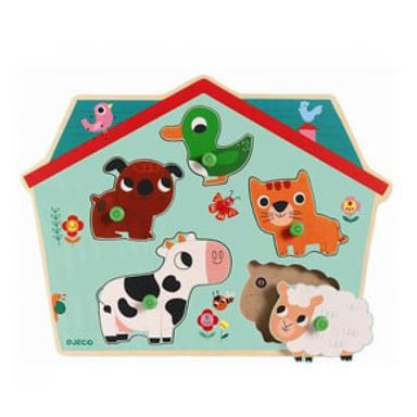 Ouaf Woof Sound Puzzle para niños de 18 meses a 3 años