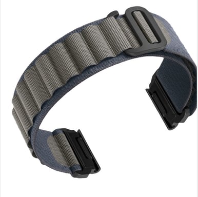 Bracelet de montre en nylon pour Garmin Fenix ??8/8S/6/6X/7/7X/Pro/Tactix Blue 26 mm